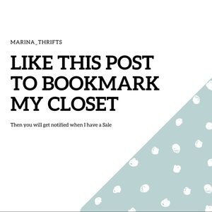 Like this post to be notified when I have a sale!